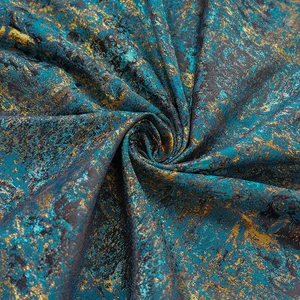 Blau Gold Farbe Retro Tribunal Dyeed Stoff Stoff Jacquard Jacke Weibliche Kleidertasche Dekorative Nähstoffe 45 cm x 160 cm 8 Hauptverkäufe Golden Brocada Stoff - №1
