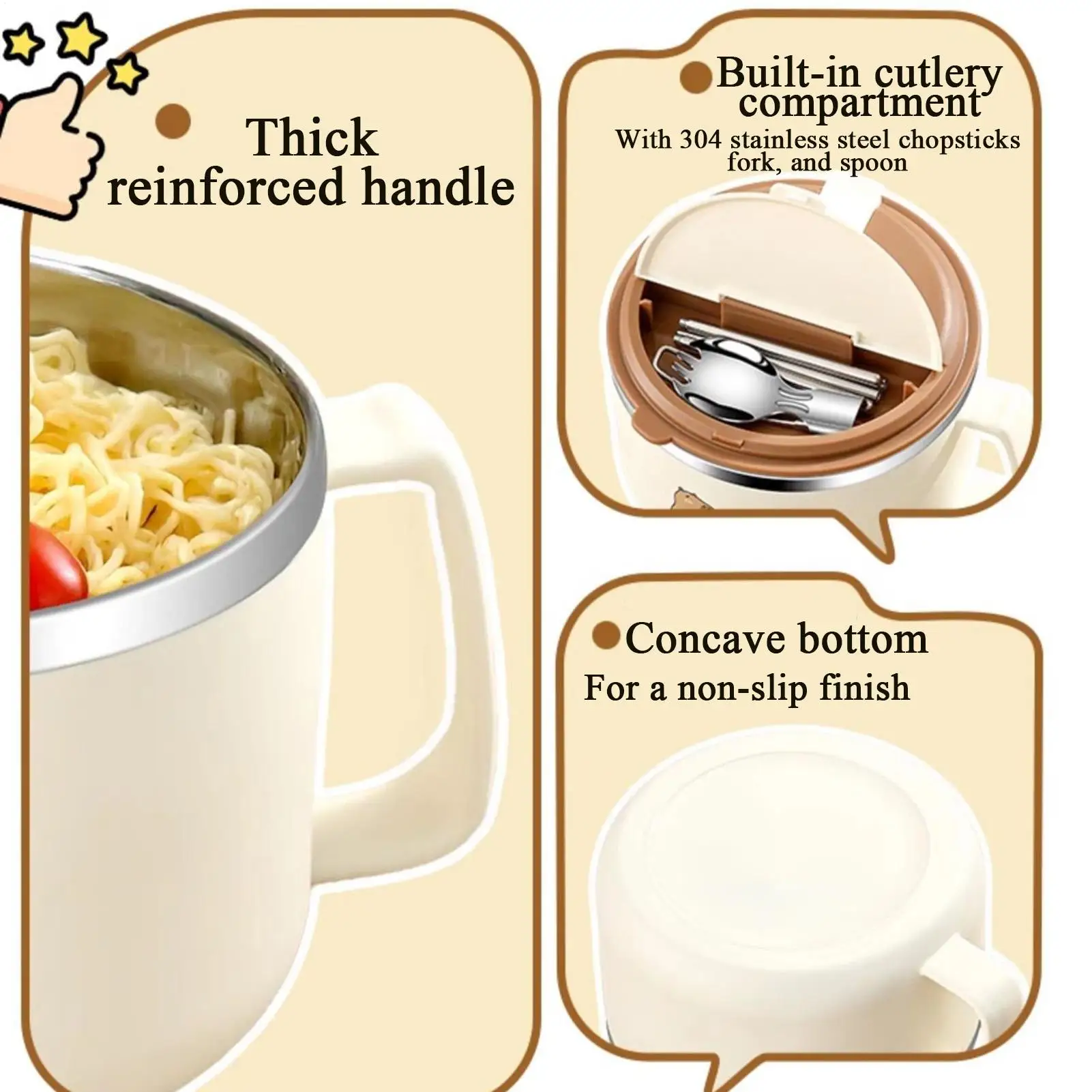 

Noodle Bowl Set 1300ml Capybara Soup Bowl Microwave Safe Large Capacity Tableware For Everyday Dining Soup Noodle Salad Cereal