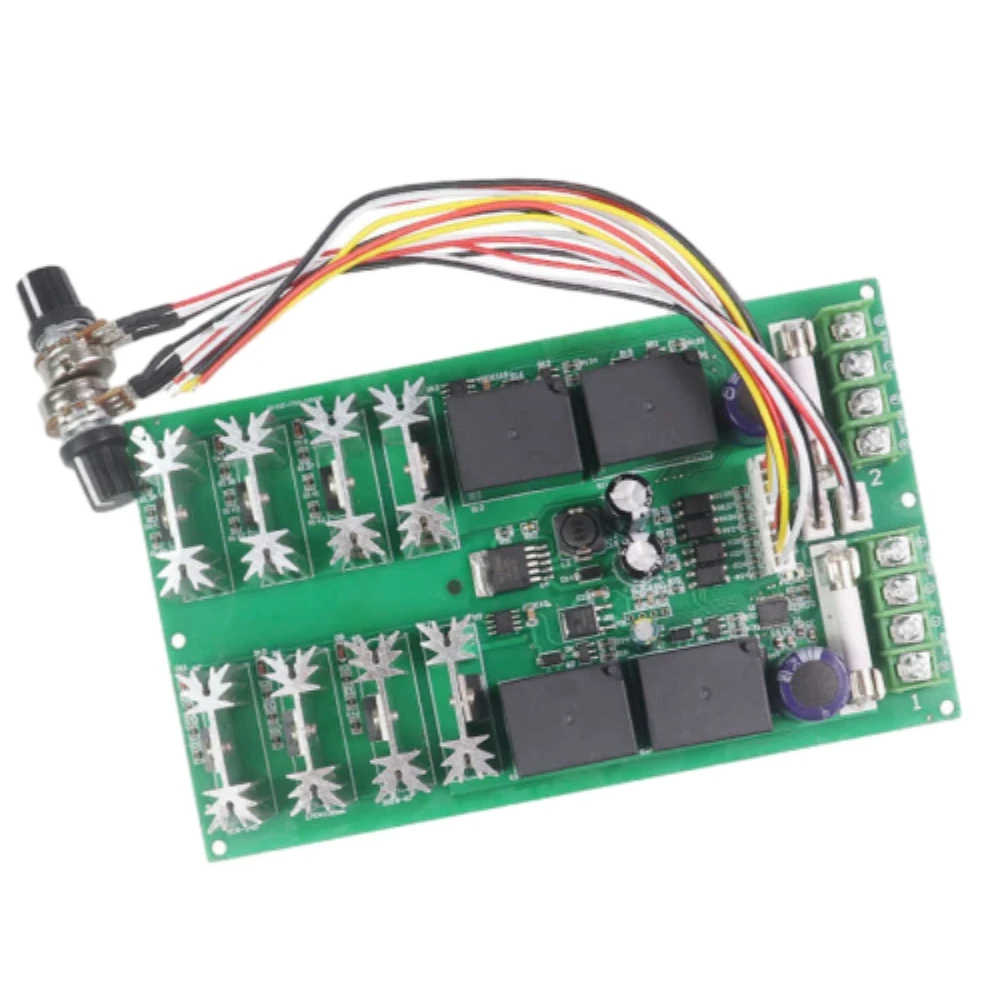 

DC12-24V Dual DC Motor Governor 30A PWM Stepless Speed Control Board 350W High-power Gorward and Reverse Motor Controller Module