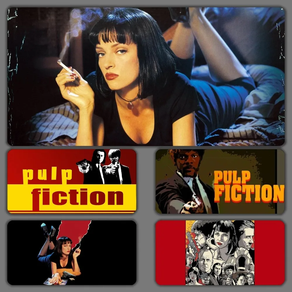 Коврик для мыши Pulp Fiction, большой игровой коврик для мыши с клавиатурой для ПК