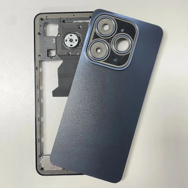 ل انفينيكس الساخن 40i X6528 X6528B الإسكان الكامل الإطار الأوسط + البطارية الغطاء الخلفي الباب الخلفي مع عدسة الكاميرا إصلاح أجزاء #1