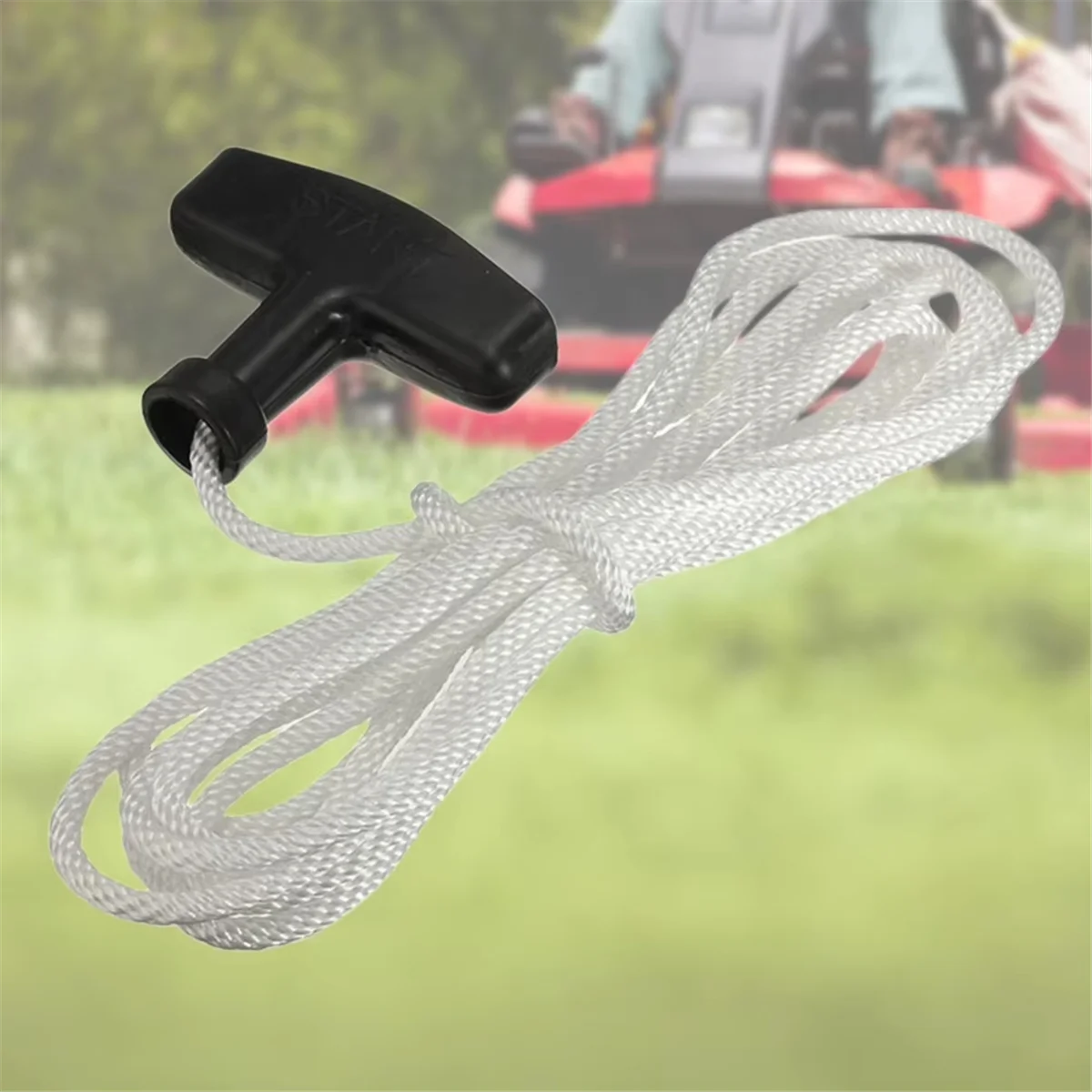 AA98 3 Meters Pull Rope with Handle Handle Rope Universal Pet Engine Pull Rope Lawn Mower