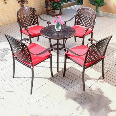 Beautiful Exquisite Patio Outdoor Furniture Leisure Cast Aluminium Outdoor Table