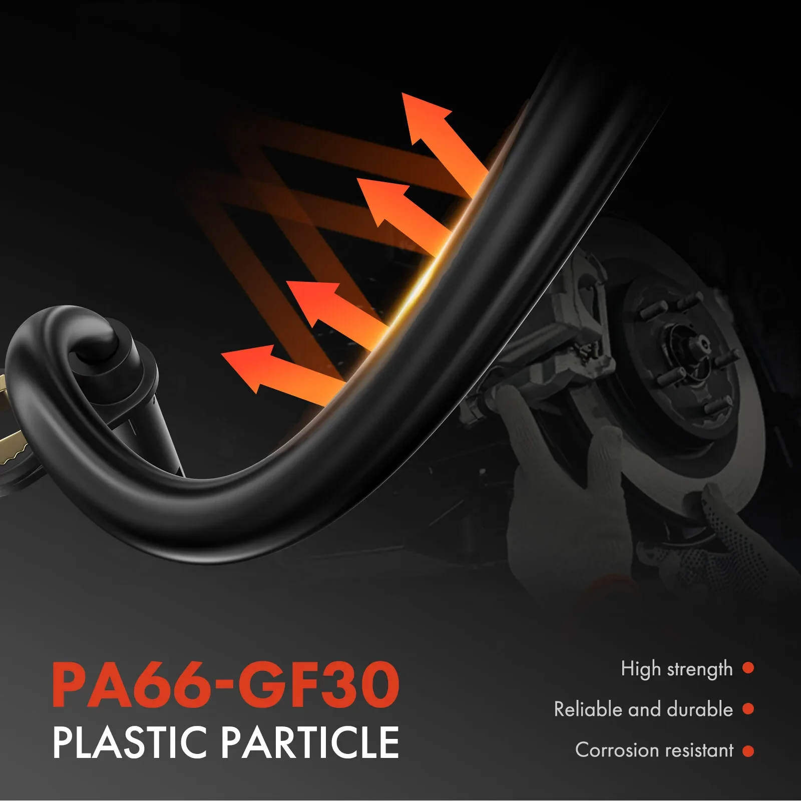 For High Quality 2Pcs Rear Wheel Speed Sensors for Honda CR-V 2012 AWD SUV, ABS Sensor 57475-T0A-A01