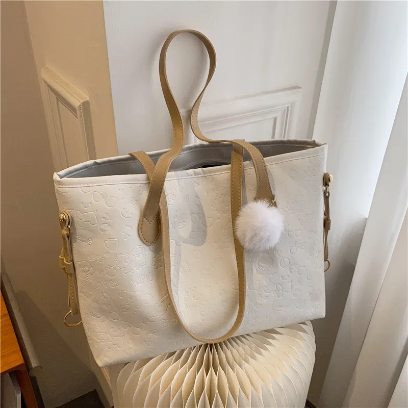 

Fashionable Tote Bag for Women Shoulder Bags Minimalist Commuting Bag Shopping Bags Class Bag for Girl Purse and Handbags Сумка