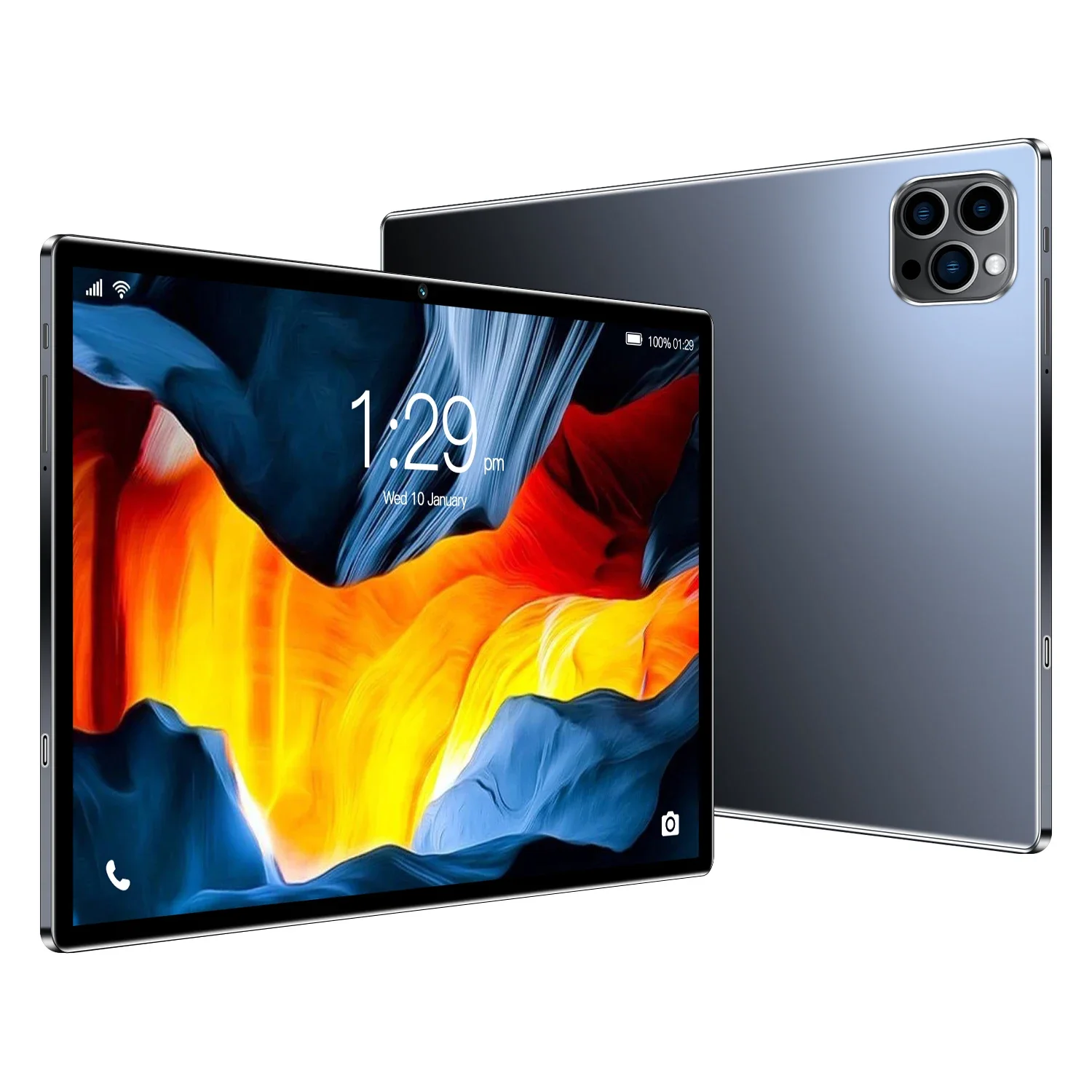 كمبيوتر لوحي جديد يعمل بنظام أندرويد 13 ثماني النواة 10.1 بوصة وذاكرة وصول عشوائي 8 جيجابايت وذاكرة قراءة فقط 64 جيجابايت وكاميرات مزدوجة وشريحتين ومكالمات هاتفية وطاولة واي فاي مزودة بتقنية البلوتوث #6