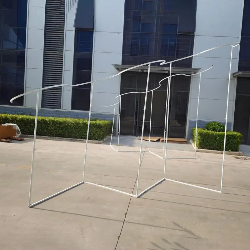 Luxury Wave Shape Iron Arch 327x300 CM for Outdoor Party Event Decoration Wedding Backdrop Stand Event Props - view 4