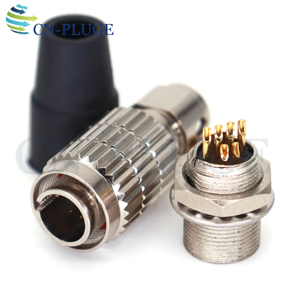 Hirose Connector HR25-7TP-8P/HR25-7TR-8S Industrial Camera Power Connector 8-Pin Male And Female Sockets