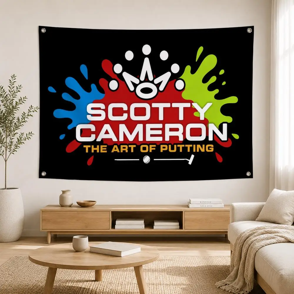 Marke Scotty Cameron Flags Home Yard & Garden Decor Banner – Wandfahne für den Innen- und Außenbereich – Detail 1