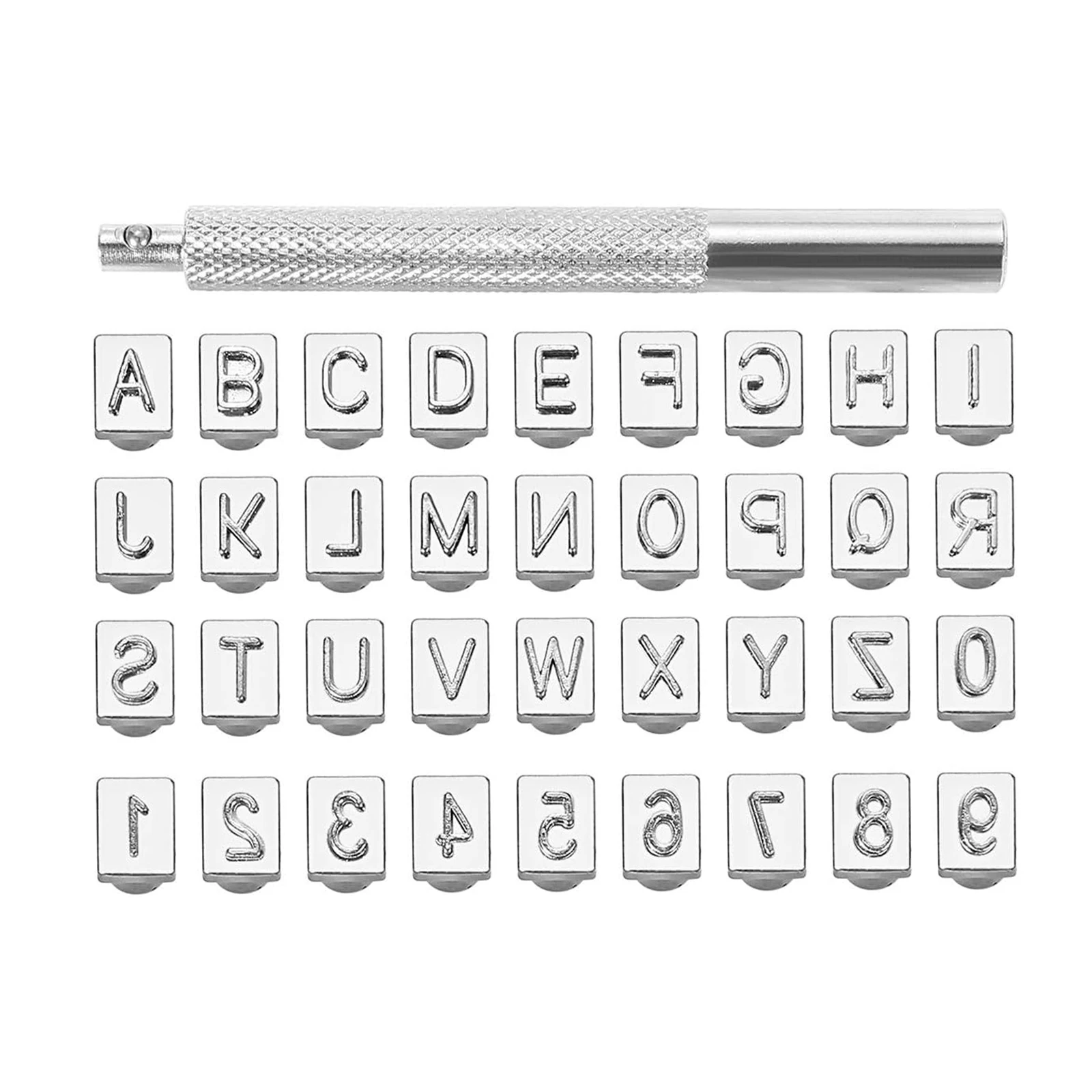 

Набор инструментов для изготовления кожаных штампов с буквами и цифрами, 36 шт.