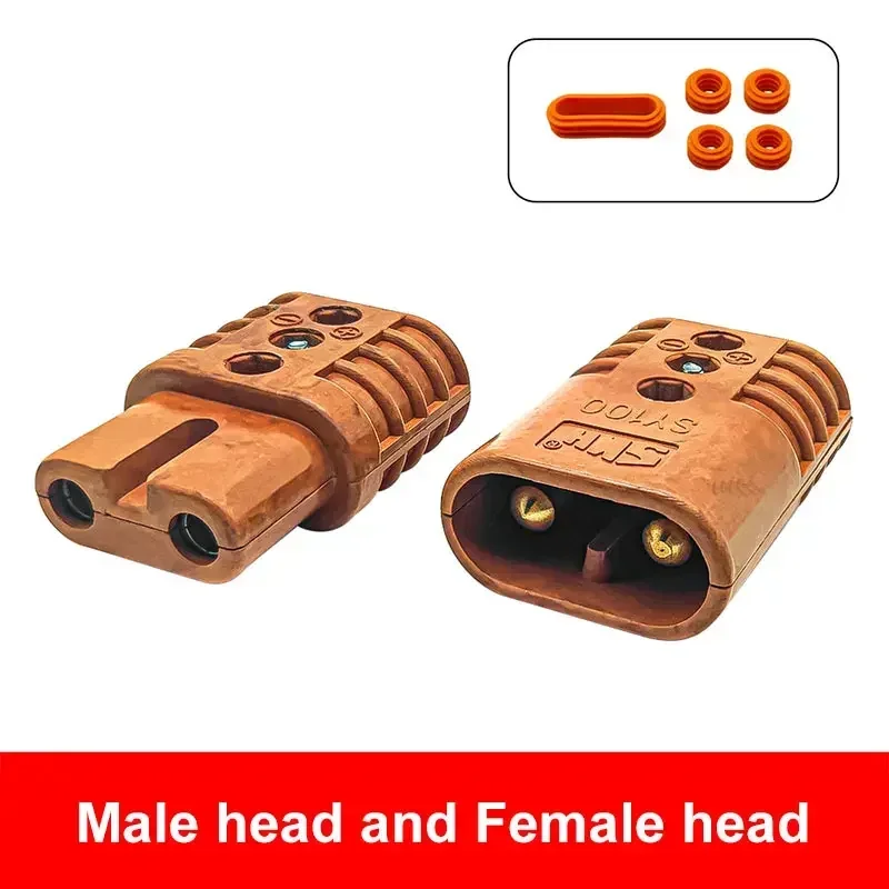 Złącze żeńskie 100A wysoki prąd bezlutownicze wtyczka zasilania ładowania dokowania F samochód ciężarowy do wspólnego parkowania