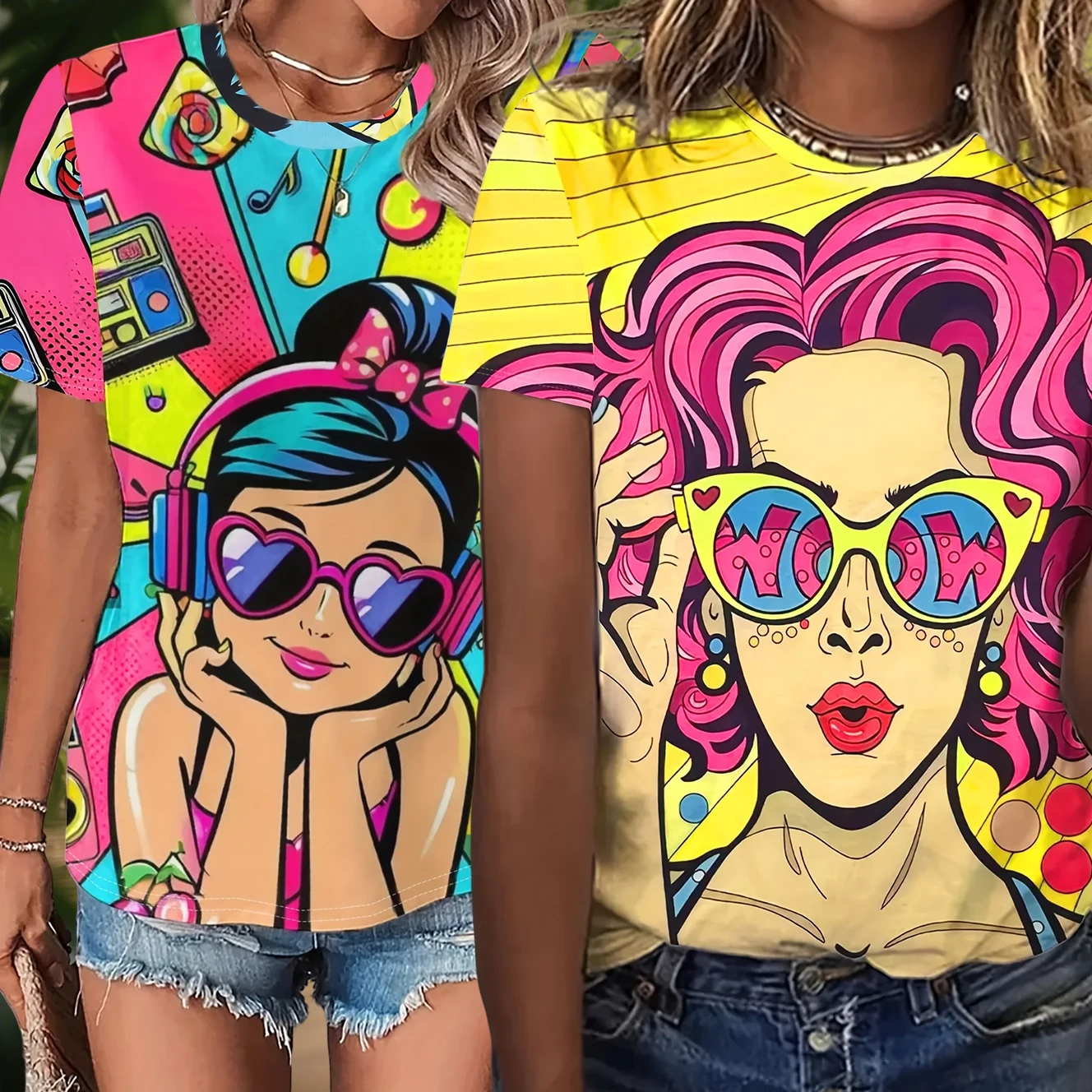 

New Women's Plus Size Short Sleeved Round Neck T-shirt Hip-hop Style T-shirt Motorcycle Sports Casual T-shirt Quick Drying Tops
