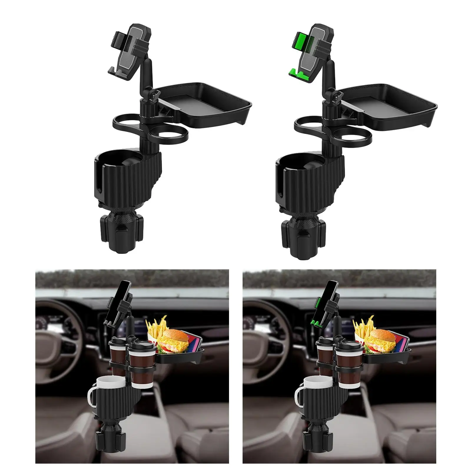 Cup Holder Expander for Car Cup Holder Adapter Small Dining Table Road Trip image 3