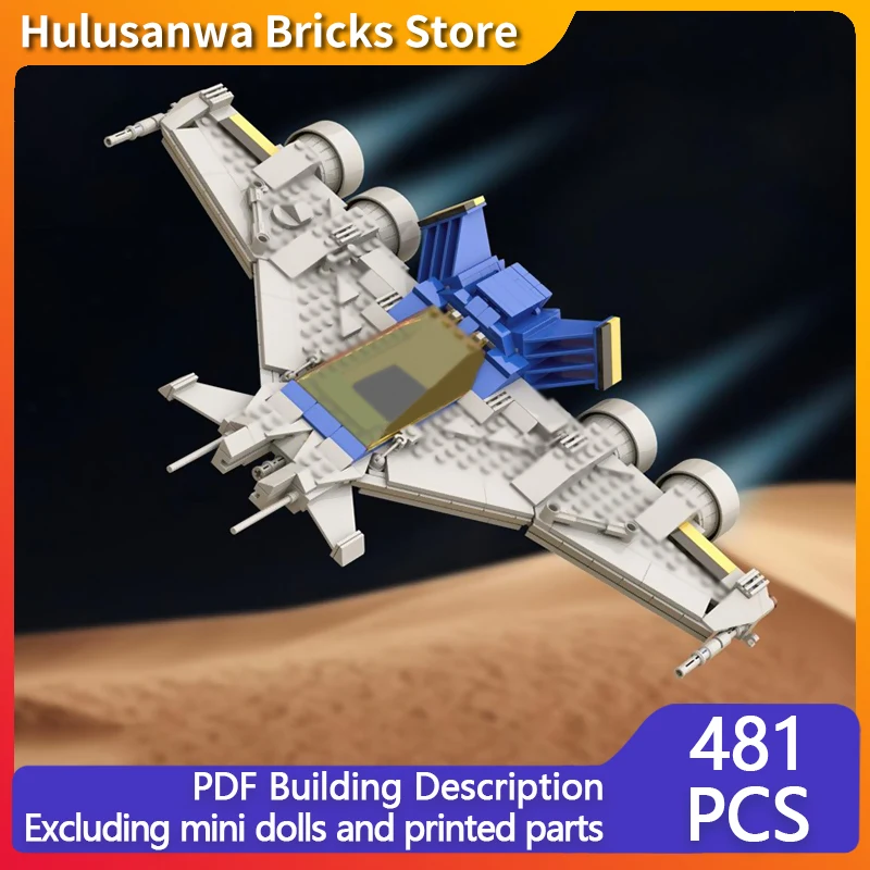 

Cross-Wing Fighter Model MOC Building Bricks War Equipment Modular Technology Gifts Holiday Assemble Children Toys Suit