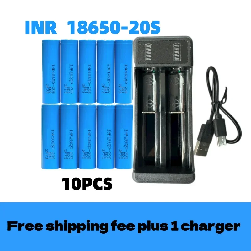 Batería recargable de iones de litio para destornillador, cargador de 3,7 V y 3000mAh, 20S, envío gratis, 18650