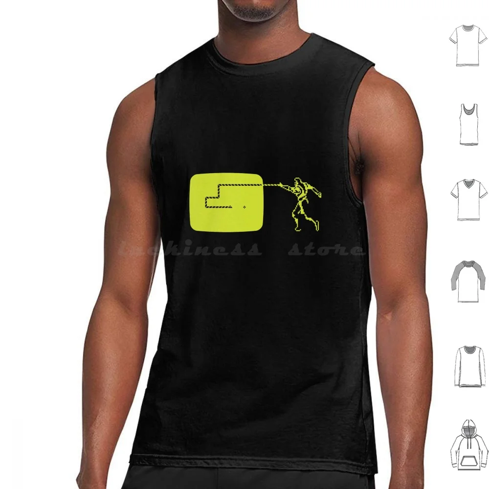 Sneak Mobile Game Like Parody Design Tank Tops Vest Sleeveless Sneak Snake Video Game Cellphone Gamer Scorpion Hand Attack