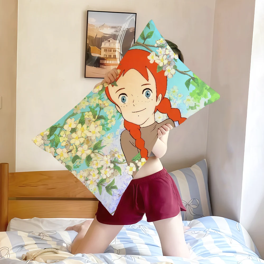 Fotografia 6: Clássico anime a-anne de gables verdes retângulo capa de almofada casa sofá sala de estar cabeceira dormitório café fronha presente