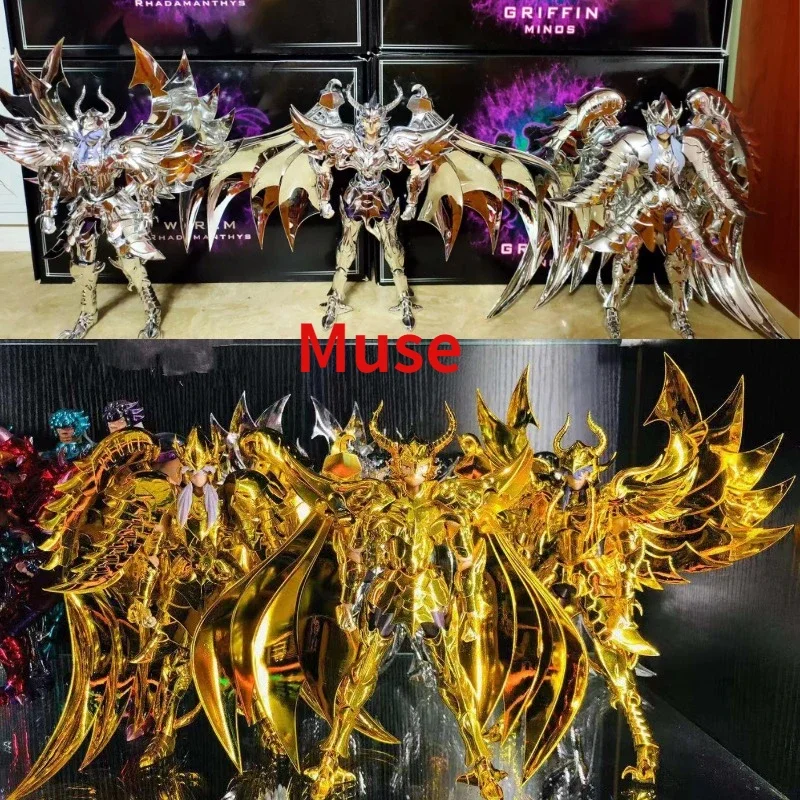 In Stock CS Model  Action Figure Saint Seiya Myth Cloth EX Gold/Silver Wyvern Rhadamanthys/Garuḍa Aiacos/Griffon Minos Toys