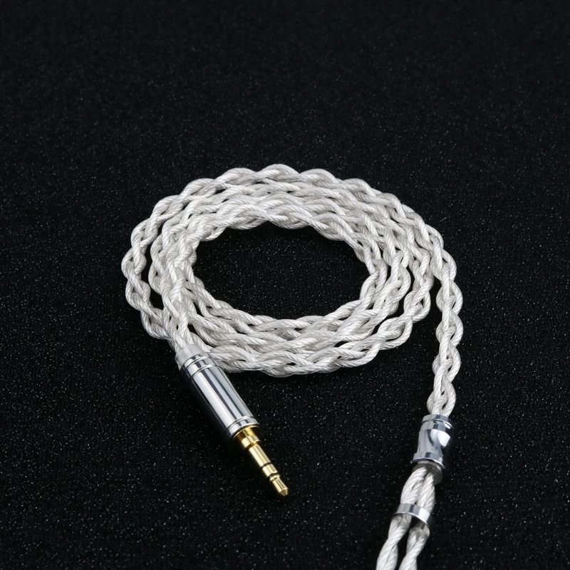 XINHS 4Core 7N OCC Crystal Copper  HIFI Headphone Upgrade Cable TFZ QDC MMCX 0.78mm 2Pin For KZ AS10 AS10 ZS10 ZSR ZST ED1