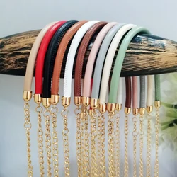 Ремешок через плечо из ПУ кожи для снижения давления, простой однотонный Сменный ремень на ремне, цепочка для сумки