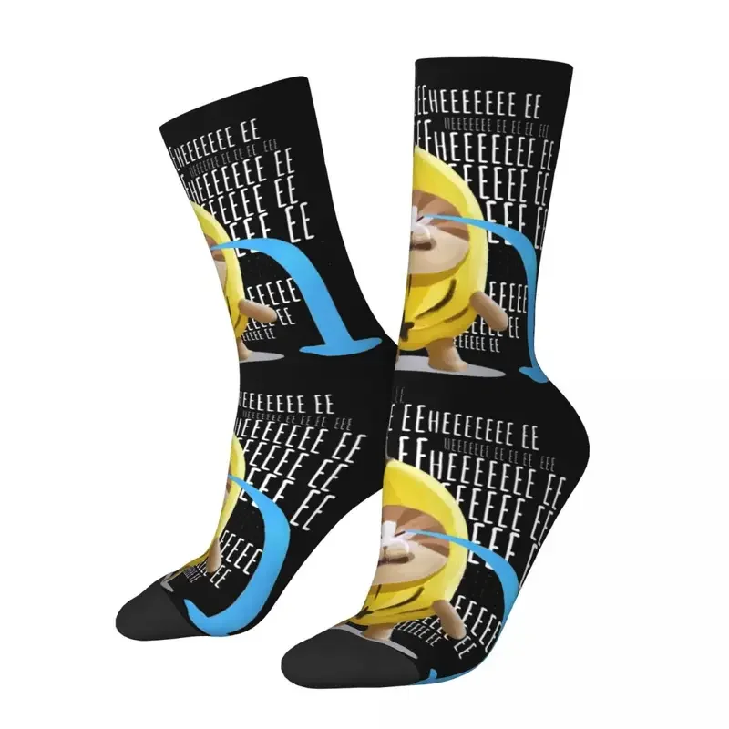 

Y2K sad banana cat meme men women polyester fashion Harajuku spring summer autumn winter socks gift