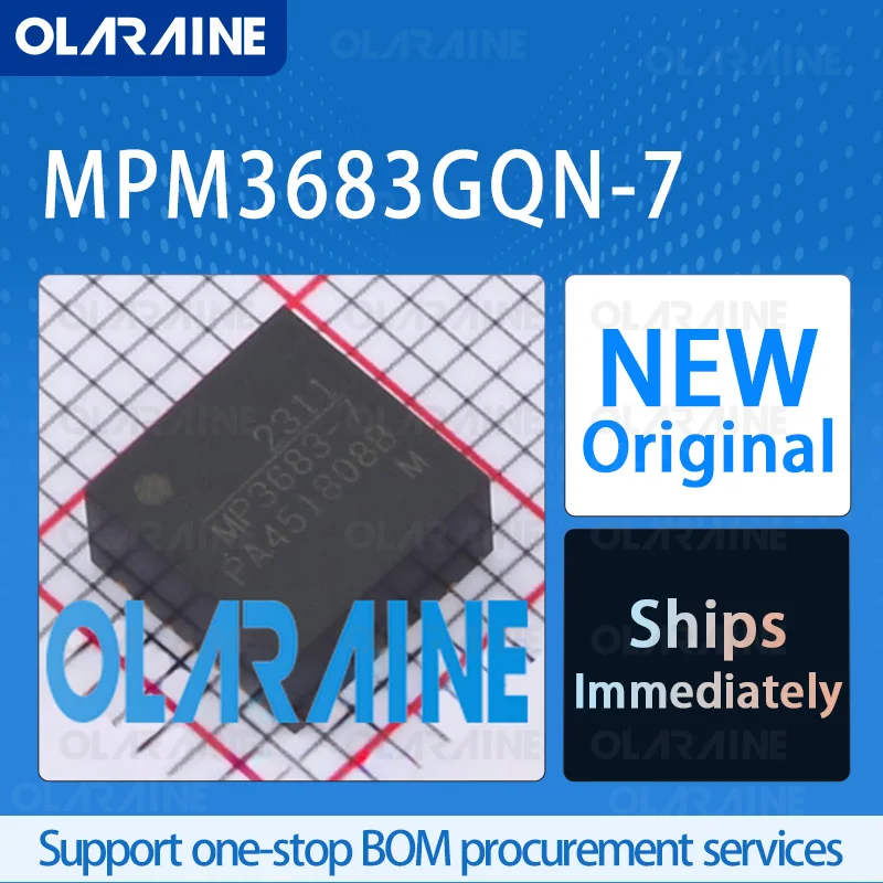 

1/5/10Pcs MPM3683GQN-7 QFN-28 original ic chip Power management module RoHS voltage 5.5 V Current 8 A Frequency 1 MHz