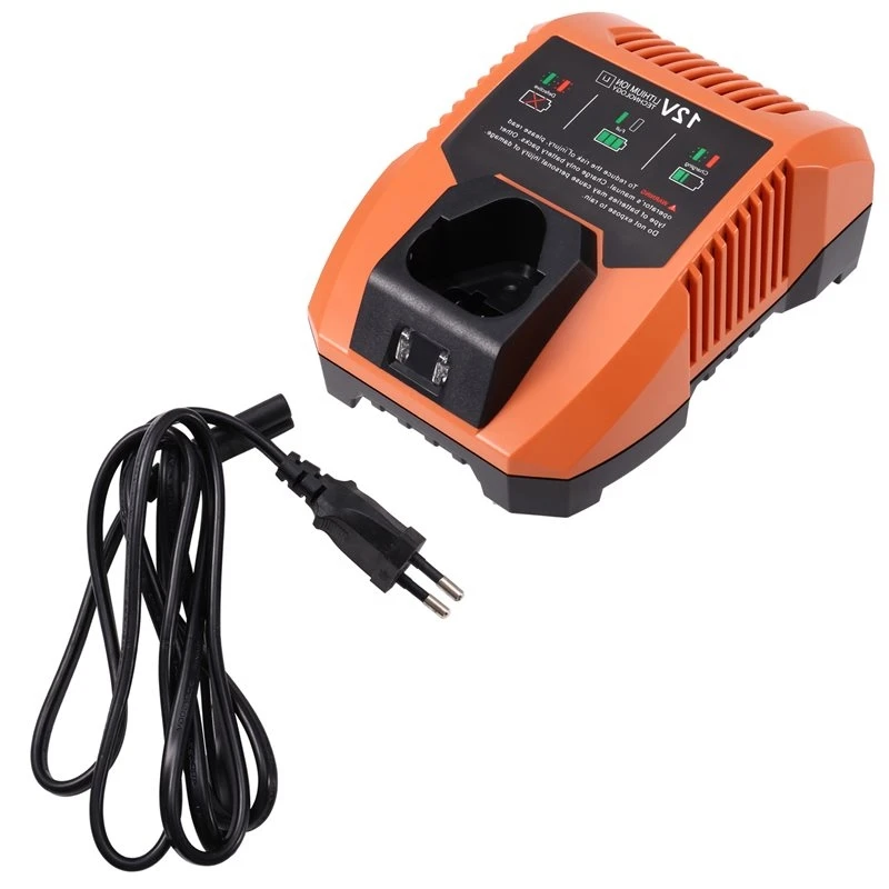 A76I-For AEG Electric Tools Li- Battery For Ridgid 12V 2.0Ah 6.0Ah Lithium Battery EU Plug