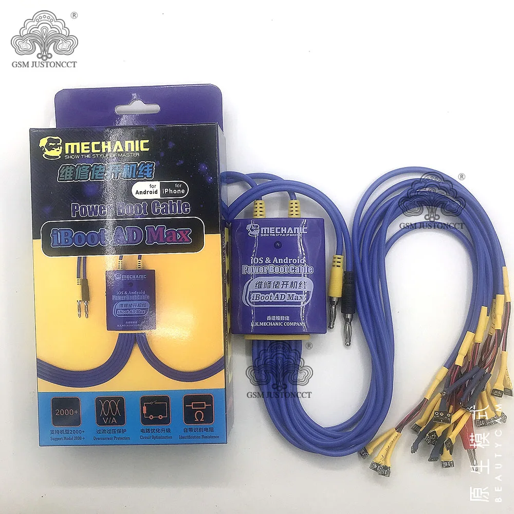 MECHANIC-Android Power Supply Test Cable, Mobile Boot Line, iPhone, Samsung, Huawei, Oppo,Xiaomi,Repair Switch, Power Test Cord