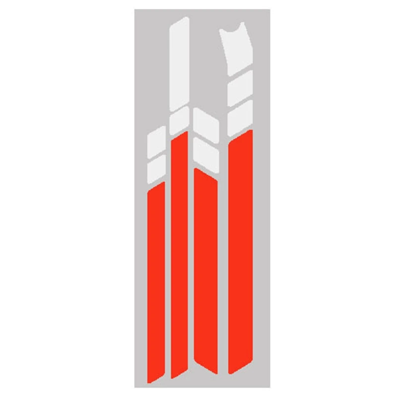 ملصقات عاكسة مقاومة للماء من مادة PVC لملصقات Ninebot MAX G30 Kickscooter القابلة للطي (أبيض وأبيض وأحمر)