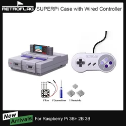 Retroflag SUPERPi Case with Wired Controller for Raspberry Pi 3B+ 2B 3B Deluxe Edition UCase Set