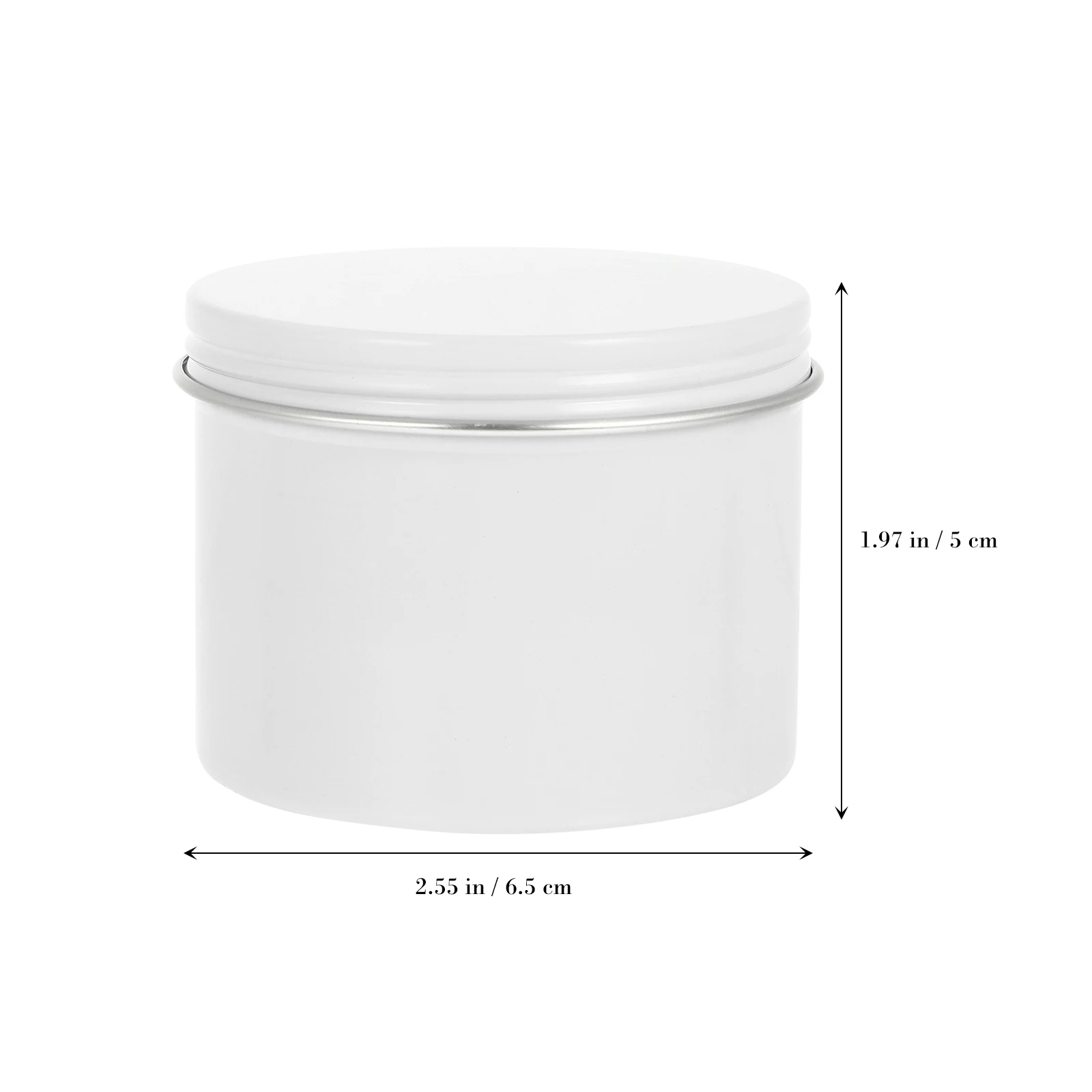 

4pcs Aluminum Storage Jars 120Ml Round Empty Container Diy Tea Jewelry Travel Refillable Metal Cans Screw-Top