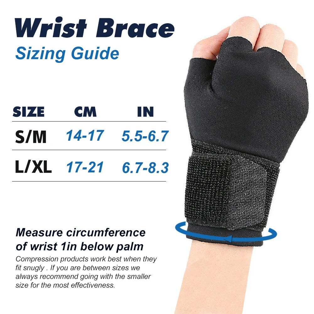 Dual-Use Wrist Stabilizer with Thumb Protection, Perfect for Relieving Strain From Typing, Tennis, Golf or Everyday Activities