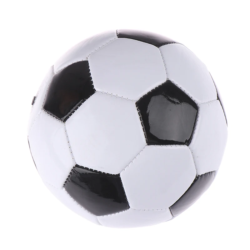 Ballon de football en PVC pour enfants, taille 2, noir et blanc, classique, entraînement, Ik, 1 pièce