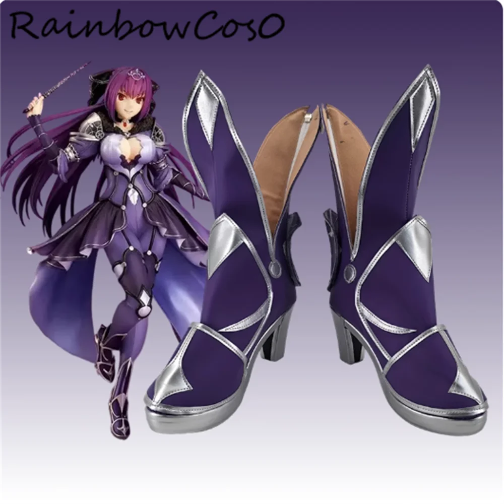 

Scathach Skadi Fate/Grand Order FGO Cosplay Shoes Boots Game Anime Party Halloween RainbowCos0 W5397
