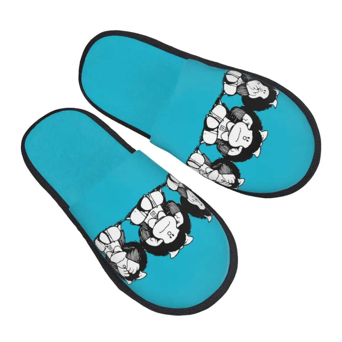 

Memory Foam Slippers Women Soft Warm Quino Cartoon Manga House Slippers