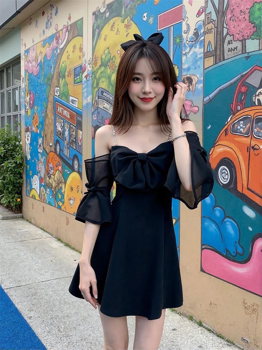 Vestido de mujer cumpleaños mujer Spaghetti Strap Slim verano abertura lateral abertura alta Split Split recorte agujeros huecos