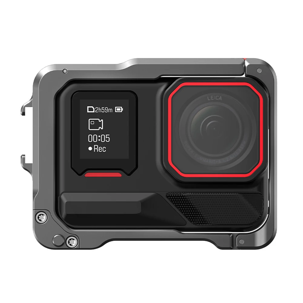 

Metal Cage with Cold Shoe Protective Frame Housing Shell Quick Release Housing Cage for Insta360 Ace Pro/Insta360 Ace Pro 2