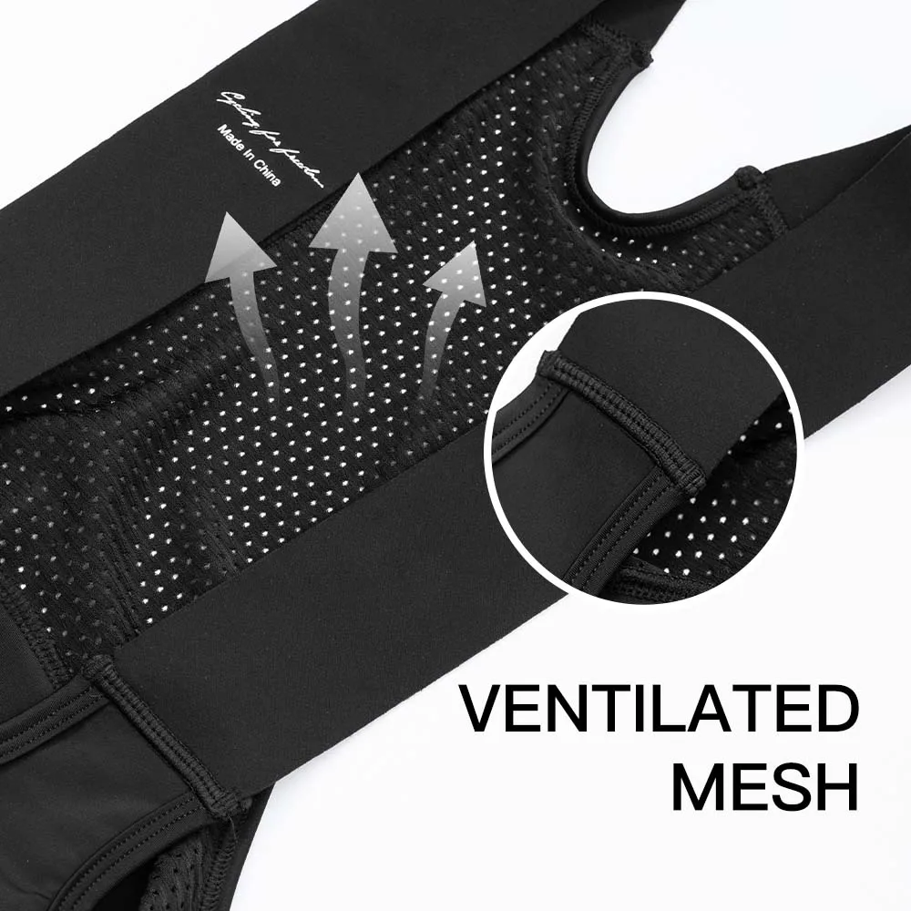 Santic Men's Cycling Bib Shorts Summer Breathable Quick Dry 5Hours Shockproof Padded MTB/Road Bike Riding Short Pants w/ Pockets - Image 3