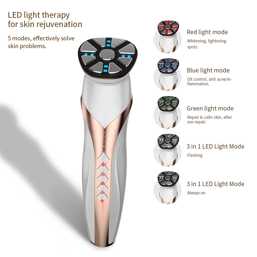 Hot Sale Led Light Therapy Skin Rejuvenation Face Massager Repair Loss Of Elasticity Face Lifting Device