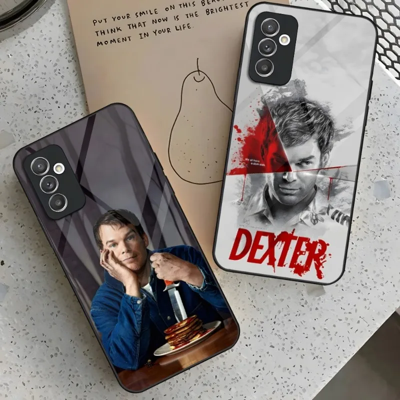 Dexter New Blood Phone Case For Samsung S30 S23 S22 S21 S20 Fe S10 E S9 Note 20 10 Pro Ultra Plus 5G Glass Cover