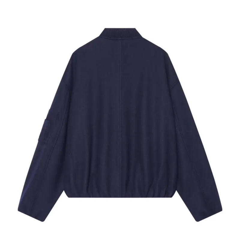 HipSeam Women's Winter Jacket High-Collar Pocket Long Sleeve Zipper Women Faux Suede Jacket With Elastic Hem Female Chic Coats