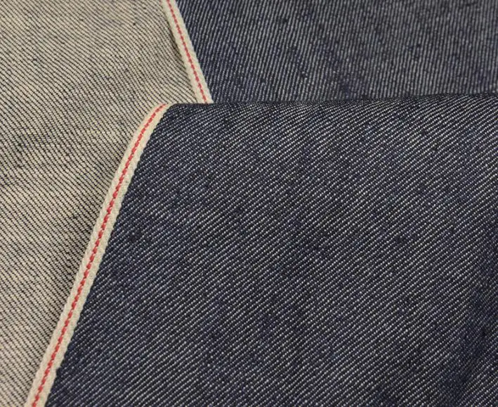 10.5 Oz Slub Selvedge Cotton Hemp Denim Fabric Selvage Jeans Cloth Material DIY Trendy Apparel Jacket Acceossories W184813