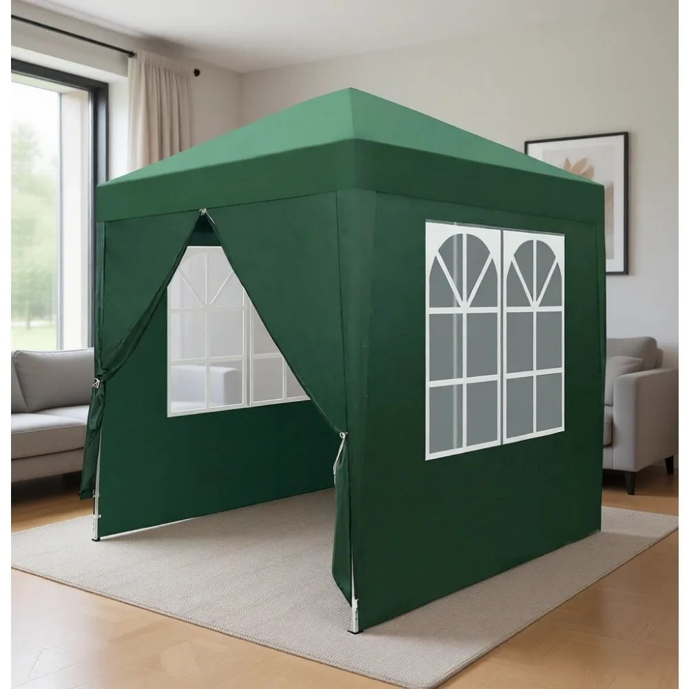 6.5x6.5ft Popup Canopy Tent with 4 Sides, Carry Bag | Instant, Waterproof & UV | Perfect for Events, Backyard, Tailgate