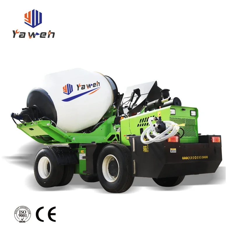 4 Wheel Drive Self Loading Cement Mixer Mini Concrete Pump Provided Yugong Machinery Co. Ltd Concrete Mixer and Pump National 2