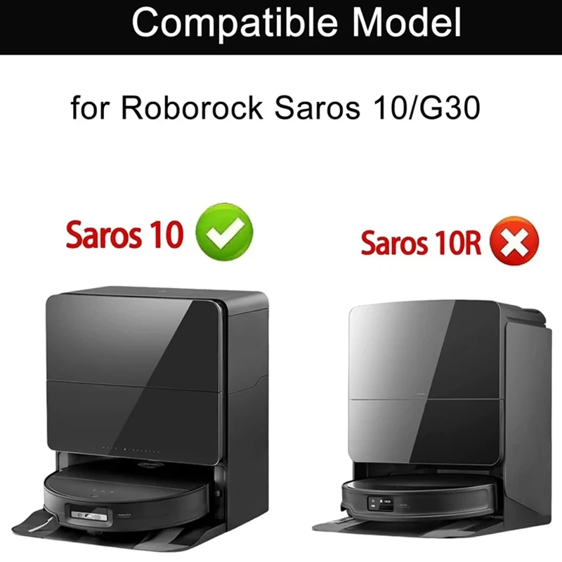 ل Roborock Saros 10/G30/S9 Maxv الترا جهاز آلي لتنظيف الأتربة استبدال فرشاة جانبية رئيسية مرشحات HEPA ممسحة الملابس أكياس الغبار أجزاء