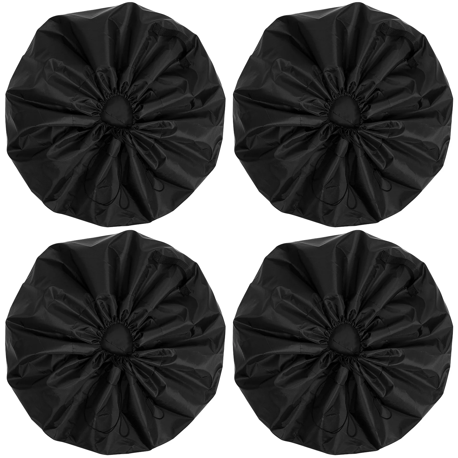 

4Pcs Spare Tire Cover Oxford Cloth Waterproof Durable Lightweight Portable Sun Block Tire Protection Cover Car Outdoor Use