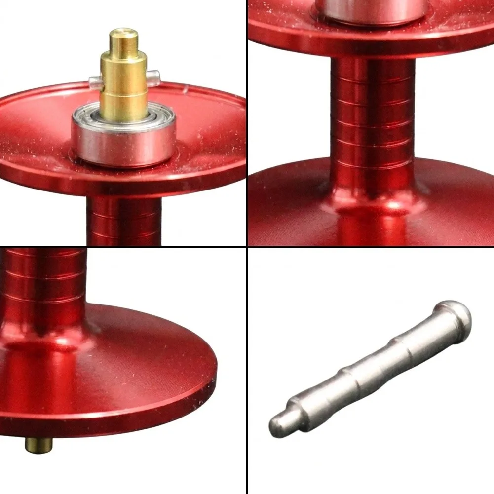 Lightweight Short Shaft Spool Upgrade Hollow Alloy Deep Line Cup Red Black Purple For Abu Fishing Reel Parts Repair Parts