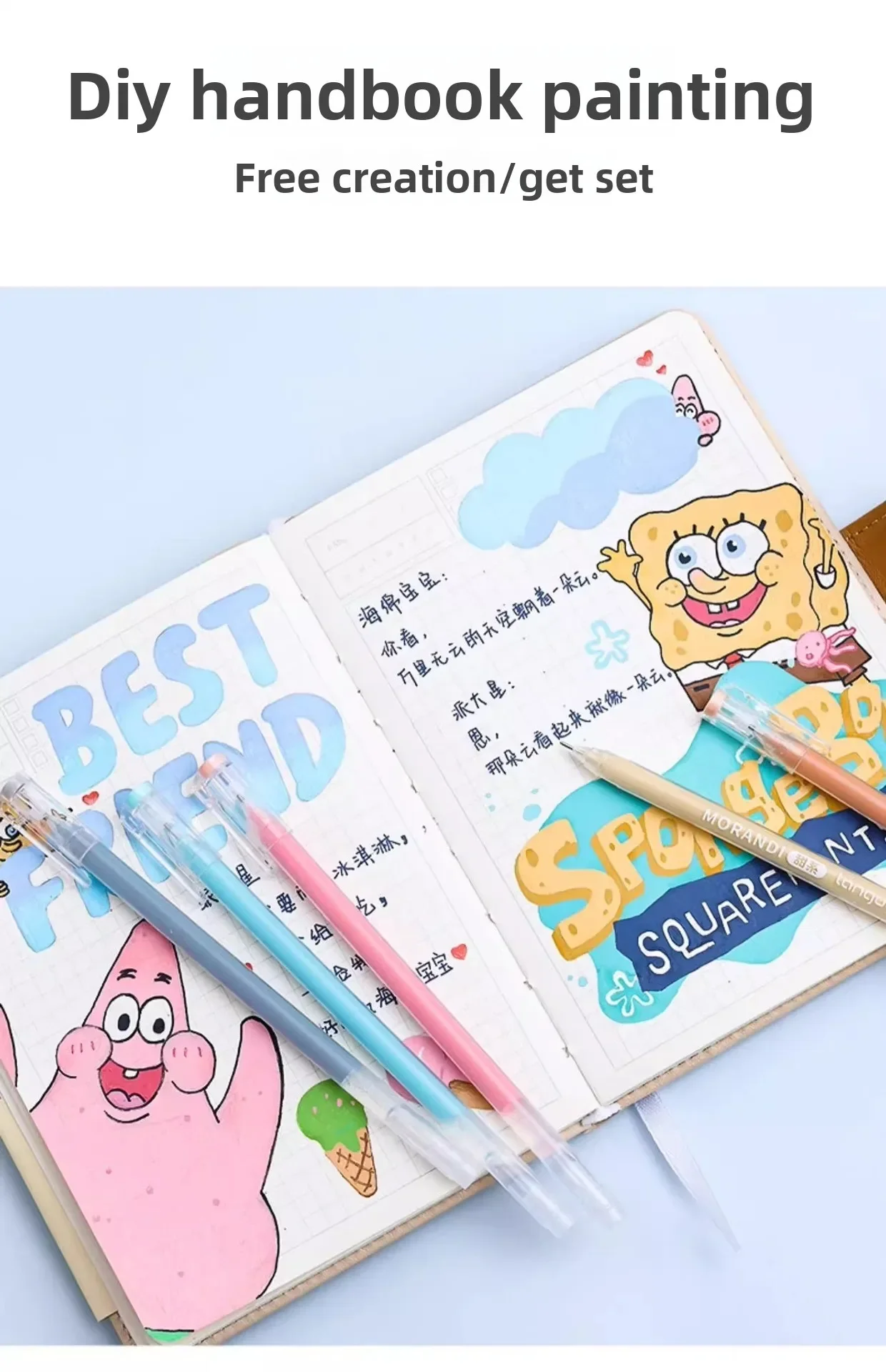 Languo مجلة مجموعة أقلام 0.3 مللي متر جل أقلام للكتابة لطيف Kawaii القرطاسية رسم تمييز غرامة تلميح لوازم الفن استخدام المدرسة