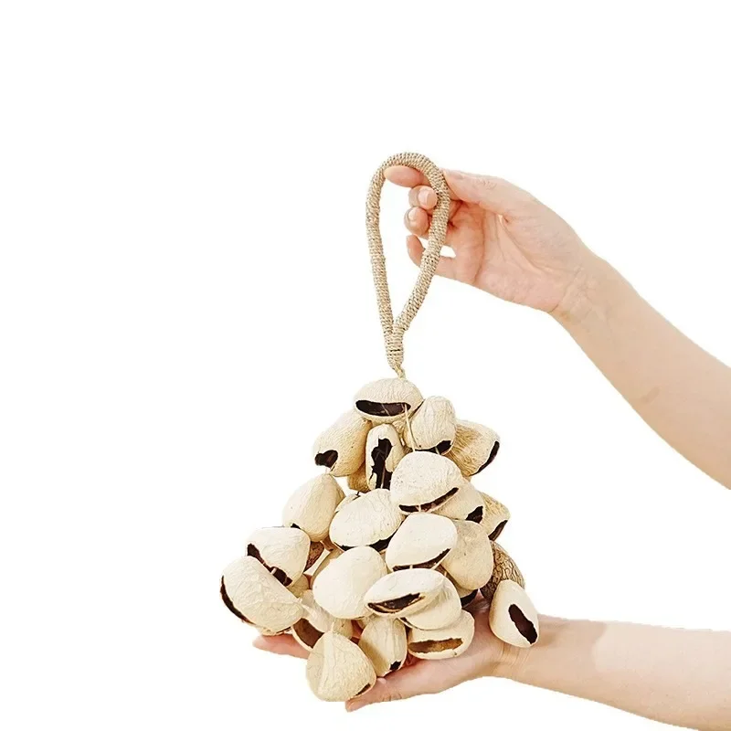 Hand Rattle Indonesian Black Fruit (4 * 10 Pieces) Handmade Shell Indonesian Imported Fruit Sound Healing
