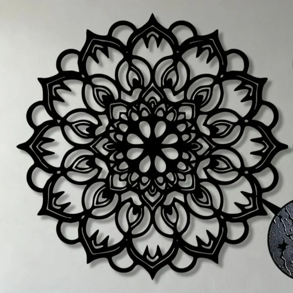 CIFBUY Mandala Iron Wall Art Metal Hanging Ornament For Living Room Bedroom Office Indoor Home Decor